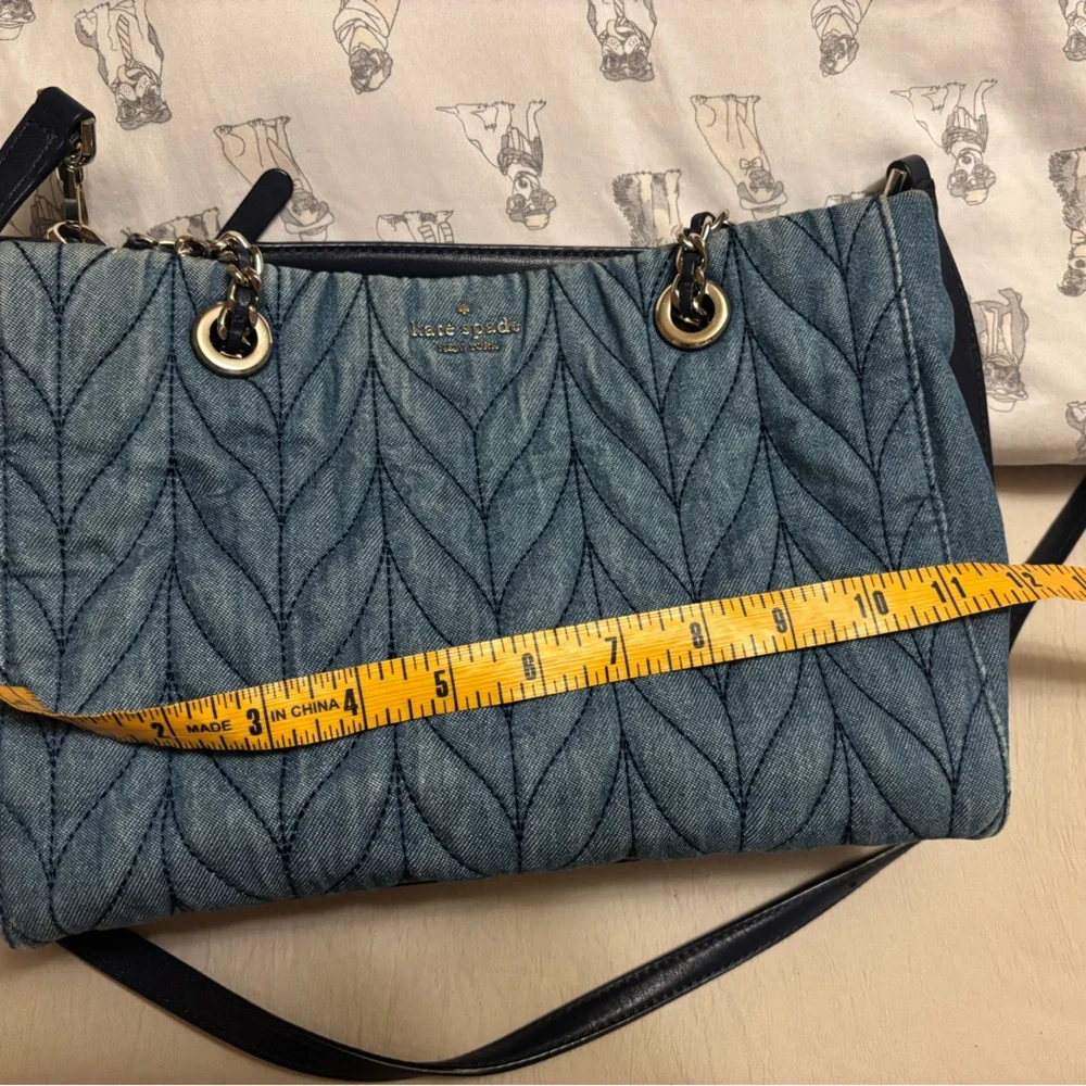 Kate Spade Denim Quilted Crossbody Bag - Picture 2 of 5